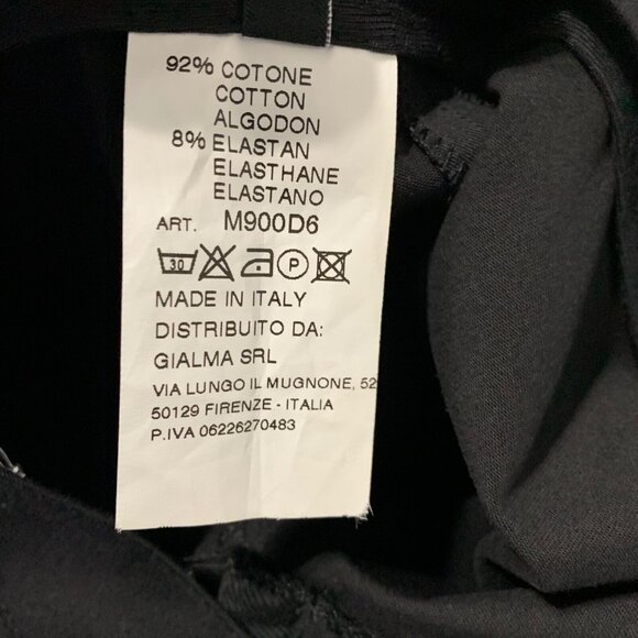 Negri Firenze Women’s Italian Pants Trouser Size 4 US 40 EU Black Creased Leg - Picture 10 of 13